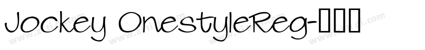 Jockey OnestyleReg字体转换